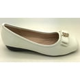 thumbnail image 5 of Victoria K Snake Skin Texured Rhinestones Double Bow Wedge Flats (Women), 5 of 5