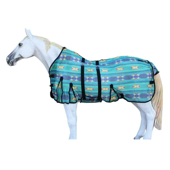 60" Horse Mesh Light Weight Summer Sheet Flysheet Protection Airflow Teal 73430