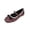 Wine, variant on Ballet Flats for Women: Square Toe Mary Jane Flats with Rhinestone Slip-on Dressy Comfortable Casual Ballerina Shoes