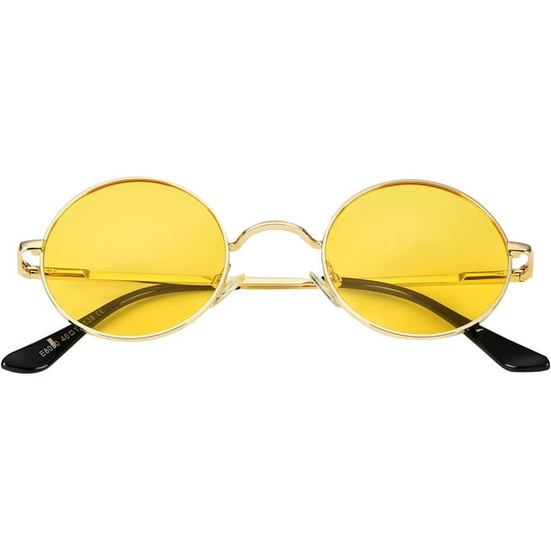 Gafas de John Lennon gafas de sol polarizadas redondas pequenas para mujeres y hombres gafas de sol circulares Retro Hippie 45MM JAMW Sencillez Walmart en linea