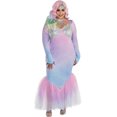 thumbnail image 1 of Pastel Mermaid Costume - Extra Large 14 to 16- Multicolor- 1 Set, 1 of 3