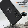 thumbnail image 3 of Entronix Heavy Duty Case Designed for Galaxy A16, Dual Layer Protection with Rotating Ring, Black, 3 of 6