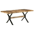 thumbnail image 1 of vidaXL Table à Manger 180x90x76 cm Bois de Manguier Brut, 1 of 5