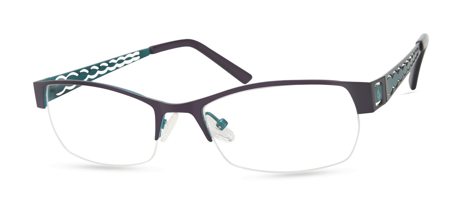 Baby Phat Lunettes De Vue Pour Femmes, Bv257, Violette, 52-18-140