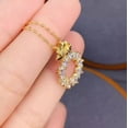 thumbnail image 4 of 2Ct Round Cut Women's Fancy Pendant 14K Yellow Gold Plated Simulated Diamond, 4 of 4