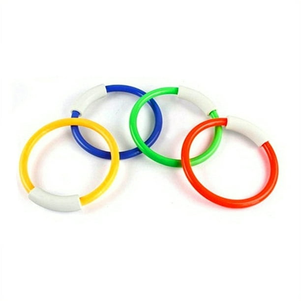 4 piezas/paquete de anillos de buceo para piscina infantil, juguetes para piscina submarina, buceo, juguetes para jugar en el agua en la playa en verano