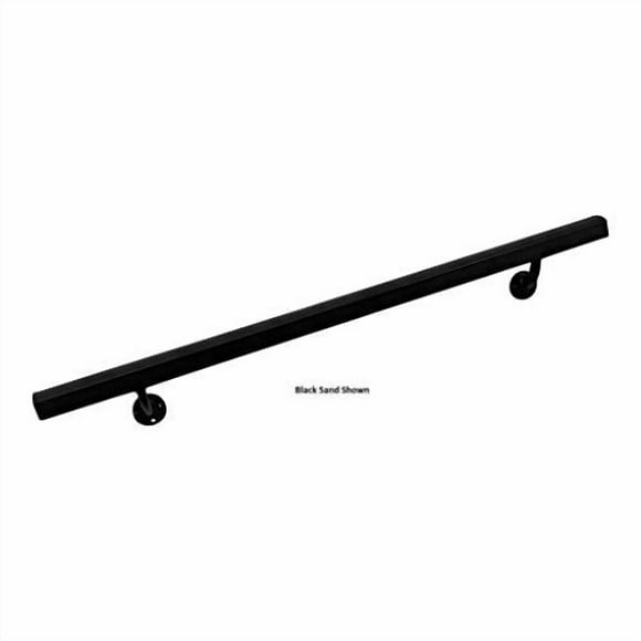 Aluminum Handrail Direct AHR 13' Handrail Section with Mounts - White Sand - Stair Handrail - USA Made Railing- Easy to Install Handrails for Outdoor & Indoor Stairs, Porch & Deck Stair Handrail
