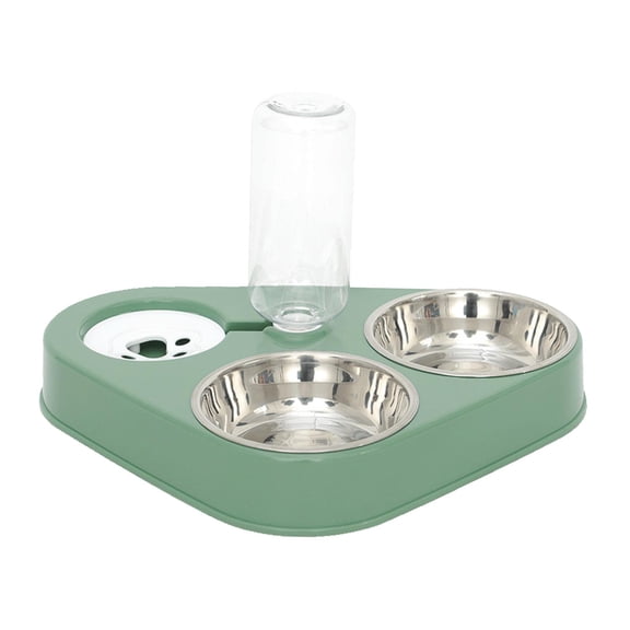 Water Feeder Automatic Water Feeder Automatic Water Food Bowl Water Bowl & Food Bowl Set - Light Green
