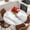 White Light Gray, variant on Marble Round Tablecloth, Fitted Table Cover with Elastic for 45"-54" Round Tables, Modern Grey White Rock Monochrome Simple Table Cloth Outdoor Indoor Dinning Party Waterproof Tablecloths