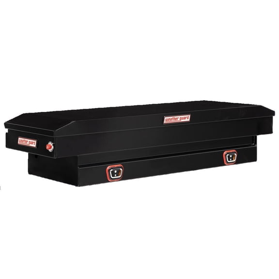 Weather Guard Saddle Truck Tool Box Steel Compact Gloss Black