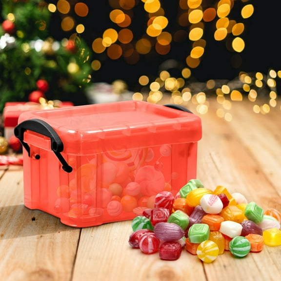 Candy Color Mini Storage Box, Transparent Jewelry Box, Small Glove Box with Lock, Cute and Portable Storage for Jewelry, Keys, and Small Items