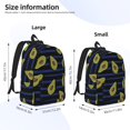 thumbnail image 4 of Rocae Avocado for Durable Canvas Backpack Leisure Large Bag Travel Rucksack Multi-function Backpack Small, 4 of 8