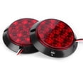 thumbnail image 1 of parada 2 uds 4in 12V 12LED luz trasera impermeable lámpara de freno redonda para barco ATV camión LHCER Descripción de la referencia, 1 of 8