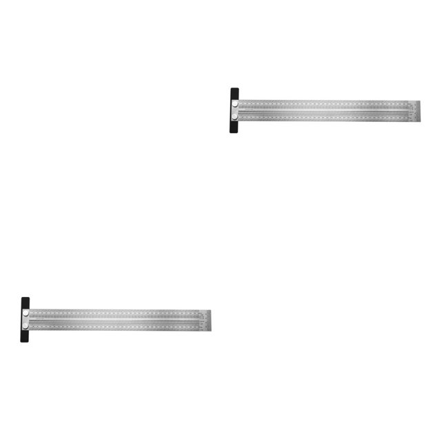 Riwesomey T Type Hole Scale Ruler Woodworking Carpenter Line Scribing Gauge Mark Type1 NO1