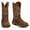 Rural Chocolate Water Buffalo, variant on Justin Womens Rush Sq Toe ST Boots 1 RURAL CHOCOLATE WATER BUFFALO
