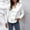 White, variant on Babysbule Womens Tops Long Sleeve Women Fashion Turndown Collar Long Sleeve Solid Color Casual Shirt Tee Tops