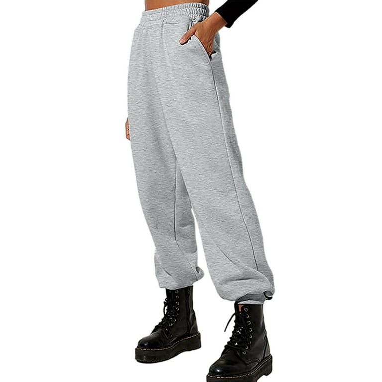 LSFYSZD New Fashion Women Cinch Bottom Sweatpants High Waisted Drawstring  Jogger Sweat Pants Causal Workout Active Lounge Trousers