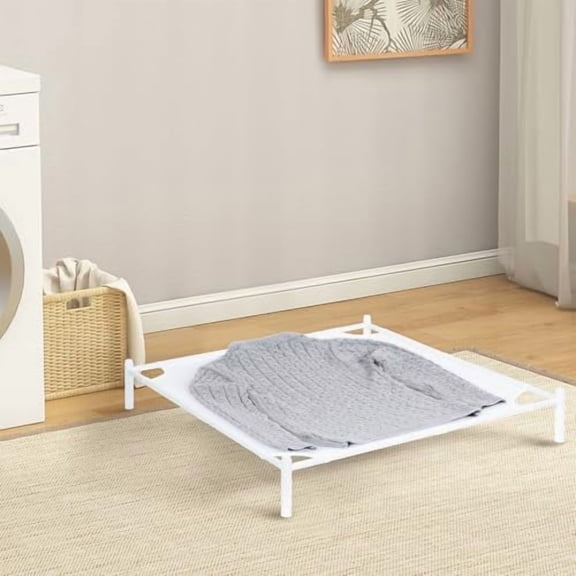Sweater Drying Rack, Mesh Clothes Drying Rack, Stackable Laundry Drying Rack, Lay Flat Dryer for Delicates, Portable Dry Rack for Indoor or Outdoor, White, 1-Pack