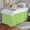Sage Solid, variant on Dorm Bed Skirt - Extra Long College Dorm Bed Skirt 46" Drop - 100% Microfiber Ruffled Dorm Sized (39" x 80") College Bed Skirts, Elastic Bed Skirt for Easy Fitting - Sage Solid, Twin-XL Size.