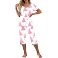thumbnail image 1 of RKSTN Ensembles de Pyjama pour Femmes Col en V Manches Courtes Pyjamas et Pantalons Ensemble Pyjamas Décontractés avec Poches Pyjamas Doux et Confortables, 1 of 5
