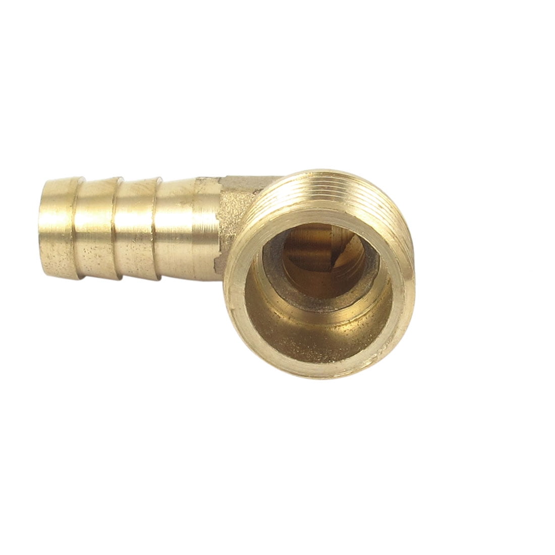 1//2BSP 20.5mm Thread 12mm Tube 90 Degree Brass Hose Barb Coupler Connector 2pcs
