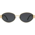 thumbnail image 6 of SOJOS UV Protection Unisex Classic Retro Oval Trendy Sunglasses, Gold/Grey, 6 of 12