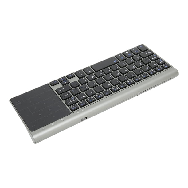 Con 2.4g del teclado inalámbrico touchpad 2 en 1 teclado inalámbrico portátil con panel tálil sensible para ios para párrico