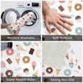 thumbnail image 4 of Front Door Mat Indoor Outdoor Outside Entrance - 16*24in Washable Cartoon Donut Ice Cream Candy Thin Bathroom Rugs Fit Under Door, Bath Rugs for Bathroom, Kitchen Rugs Mats for Floor, 4 of 6
