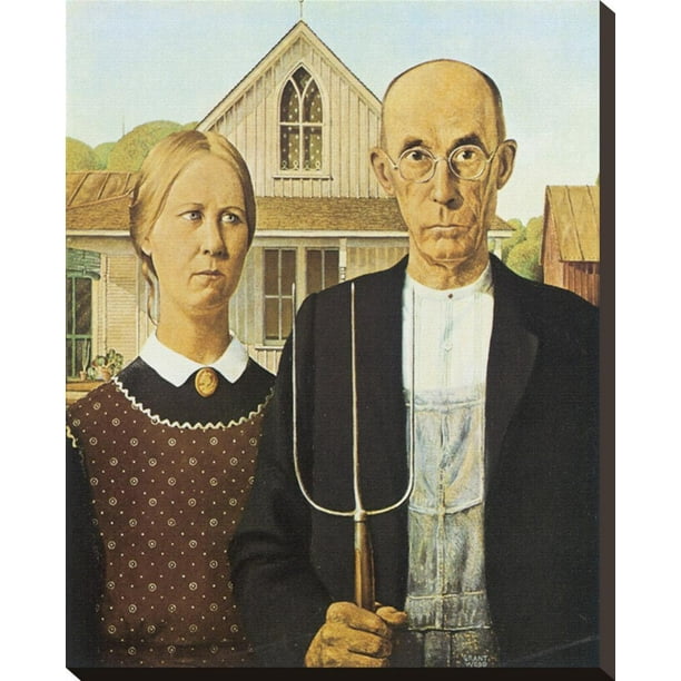 American Gothic, 1930 Art Print By Grant Wood