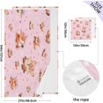 thumbnail image 3 of Cartoon Foxes Towels Highly Absorbent Cotton Towels 2 Pack, Premium Spa & Hotel Quality Quick Dry Towel Set,54" x 27", 3 of 7