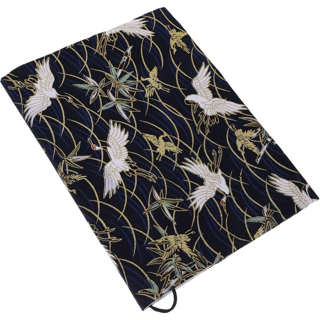 FYBTOF Book Cover Sleeve Paperback Protector: A5 Book Covers for Hardcover - Soft Cloth Book Protector with Flower Pattern - Adjustable Book Sleeve for Notebook Bible Planner Lovers Accessories-4980