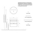 thumbnail image 7 of CITTANEO 24 Inch Floating Bathroom Vanity with Sink, Modern Bathroom Cabinet in Walnut, 7 of 7