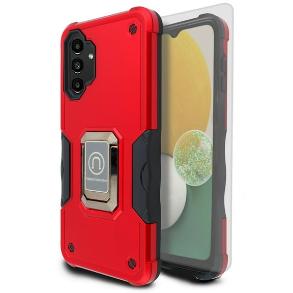 for Samsung Galaxy A13 5G (NOT FIT A13 4G) with Screen Protector Phone Case Corner Guard Magnetic Kickstand Hybrid Slim Bumper Shock Cover