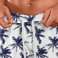 thumbnail image 7 of Yertdoel Beach Shorts for Men Fashion Hawaiian Print Swim Trunks Drawstring Slits with Pockets Outdoor UV Protective Summer Lightweight Casual Comfy Shorts, 7 of 7