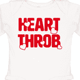 thumbnail image 4 of Inktastic Heart Throb (red) Boys or Girls Long Sleeve Baby Bodysuit, 4 of 5