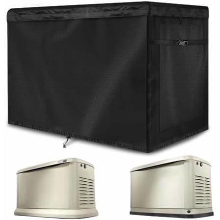 Generator Covers Fits for Generac 22kW Home Standby Generator, 600D Oxford Cloth Waterproof, Dustproof, and UV Resistant Home Generators Cover$$Garden & Patio
