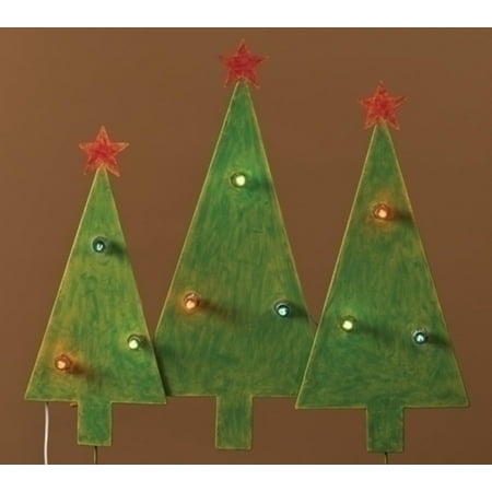 Christmas Tree Trio Outdoor Lighted Outdoor Decoration 2.5'