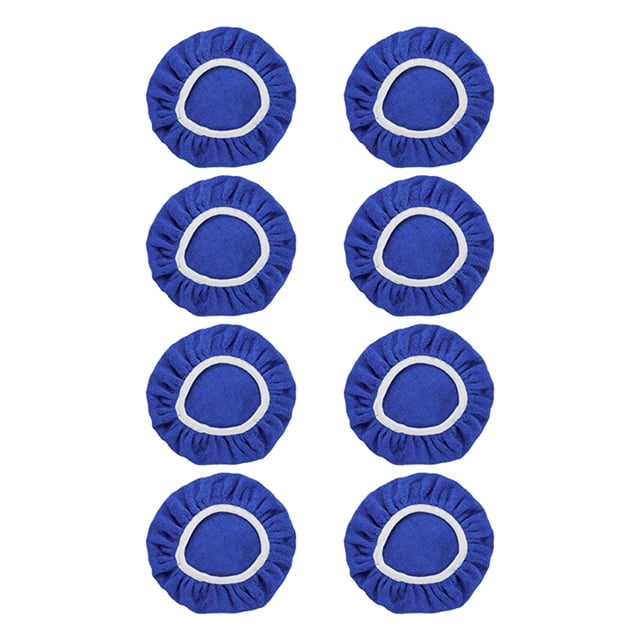 8Pack Car Polisher Pad Bonnet (5 To 6 Inches) Soft Microfiber Polishing Bonnet Buffing Pad Cover