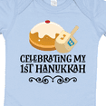 thumbnail image 4 of Inktastic 1st Hanukkah Childs Dreidel Boys or Girls Baby Bodysuit, 4 of 5