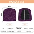 thumbnail image 3 of Purple Sun Planet Rocket Star Pattern Seat Covers for Dining Room Chairs Set Of 4,Stretch Printed Washable Chair Seat Cover with Elastic Ties and Button,Removable Waterproof Couch Cushion Covers, 3 of 6