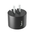 thumbnail image 3 of onn 12W Single USB-A Port Wall Charger, Foldable Plug, Black - Compatible with iPhone, Samsung Galaxy, Note, Pixel Devices iPad Pro, & More, 3 of 10