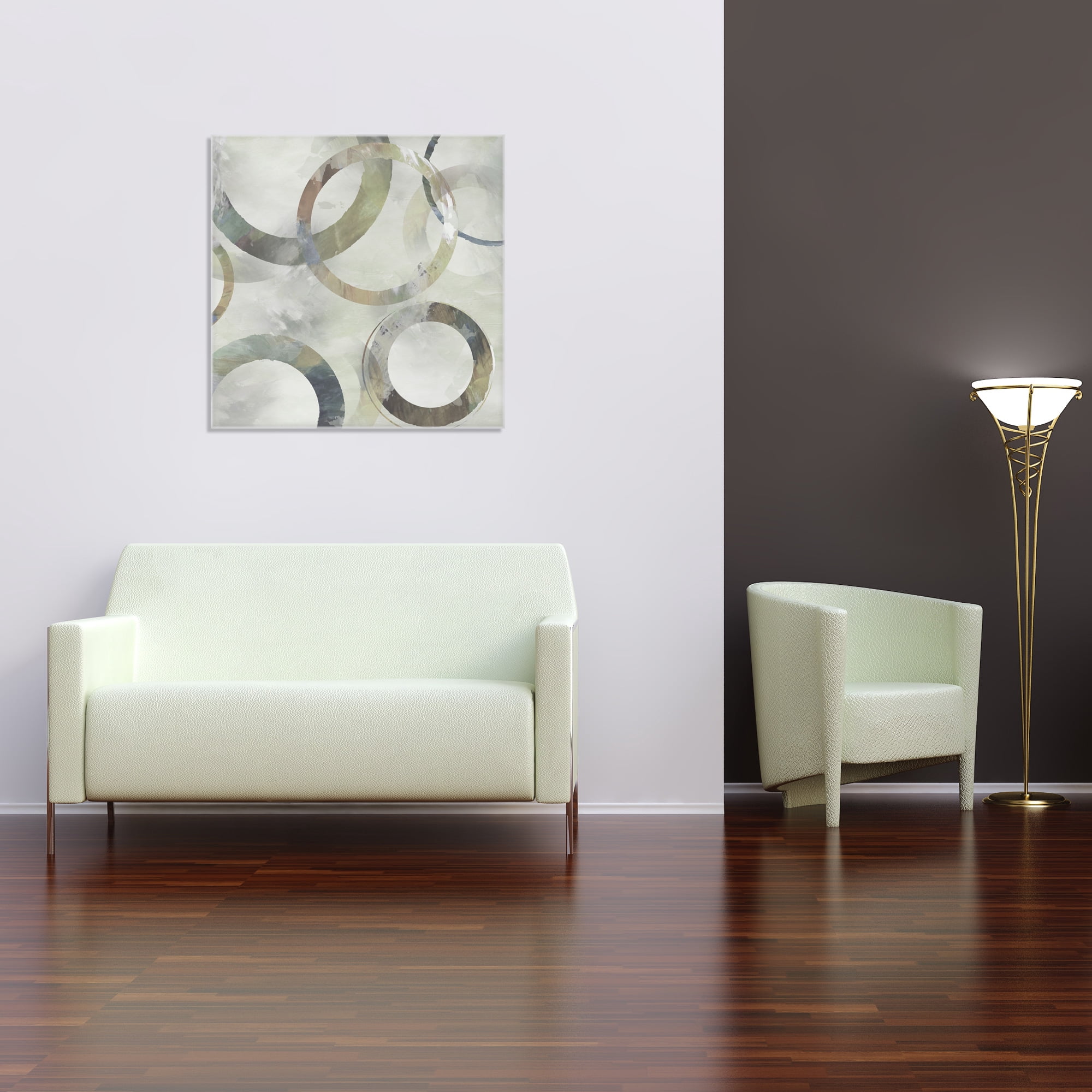 Rings Galore Spring Square II by Nan Wrapped Canvas Art Print