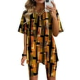 thumbnail image 1 of Ensembles Deux Pièces pour Femmes Mode Blouse Col en V Manches Courtes Hauts Shorts Ensemble Décontracté Ensembles Deux Pièces pour Femmes Sortie en Liquidation, 1 of 4