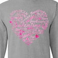 thumbnail image 4 of Inktastic Valentine Words in Pink Long Sleeve T-Shirt, 4 of 5