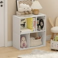 thumbnail image 6 of Furinno Daly 4-Cube Irregular Cubes Bookcase, Bookshelf, Storage Organizer, White, 6 of 6