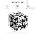 thumbnail image 4 of Tissue Seamless Pattern Cute Panda Box Cover Holder, Square by Xecao - Leather Decorative Organizer for Tabletop, Bathroom, Car, Office, 4 of 8