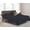 Black, variant on 4Pcs Split Top Sheet Set King Size Bed 18" Deep Pocket - 100% Egyptian Cotton 800 Thread Count Flex Head 28" Top Split Sheet - Burgundy Solid