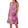 thumbnail image 2 of Taylonsss Womens Casual Sleeveless Linen Cotton Dress Solid Color Loose Fit with Pockets Relaxed Beachwear Daily Outfit, 2 of 5