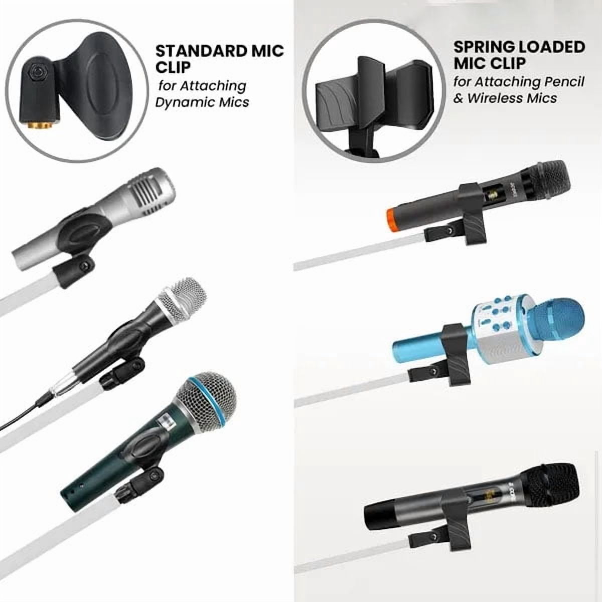 Tripod Mic Stand Floor 4Pcs Adjustable 18 to 72 Inches Sturdy Boom Arm Holder Microphone Stands Pedestal Para Microfono for Singing