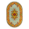thumbnail image 3 of Unique Loom Calypso Collection Area Rug - Antigua (5' 3" x 8' Oval Aqua/Blue), 3 of 7